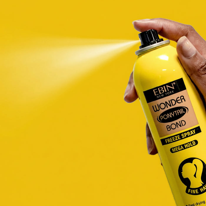 Ebin Wonder Ponytail Bond freeze spray extra mega hold 245ml aerosol canister