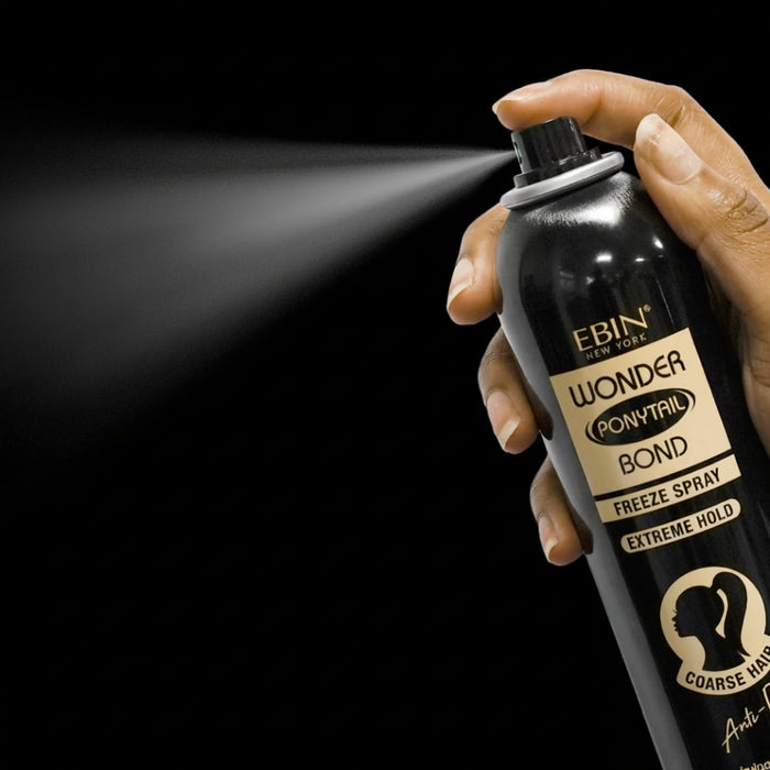 Ebin Wonder Ponytail Bond freeze spray extreme hold 245ml aerosol canister