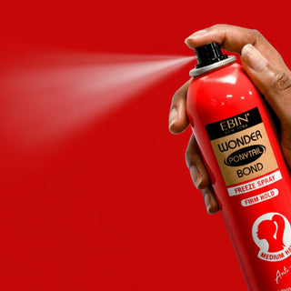 Ebin Wonder Ponytail Bond freeze spray firm hold 245ml aerosol canister