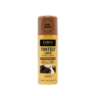 Ebin Tinted Lace Aerosol Spray Dark Brown 150ml bottle for wig installation