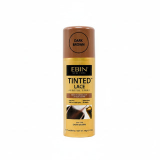 Ebin Tinted Lace Aerosol Spray Dark Brown 80ml bottle for wig installation