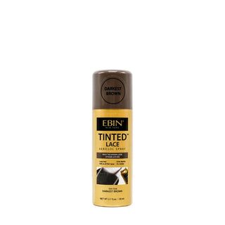 Ebin Tinted Lace Aerosol Spray Darkest Brown 80ml bottle for wig installation