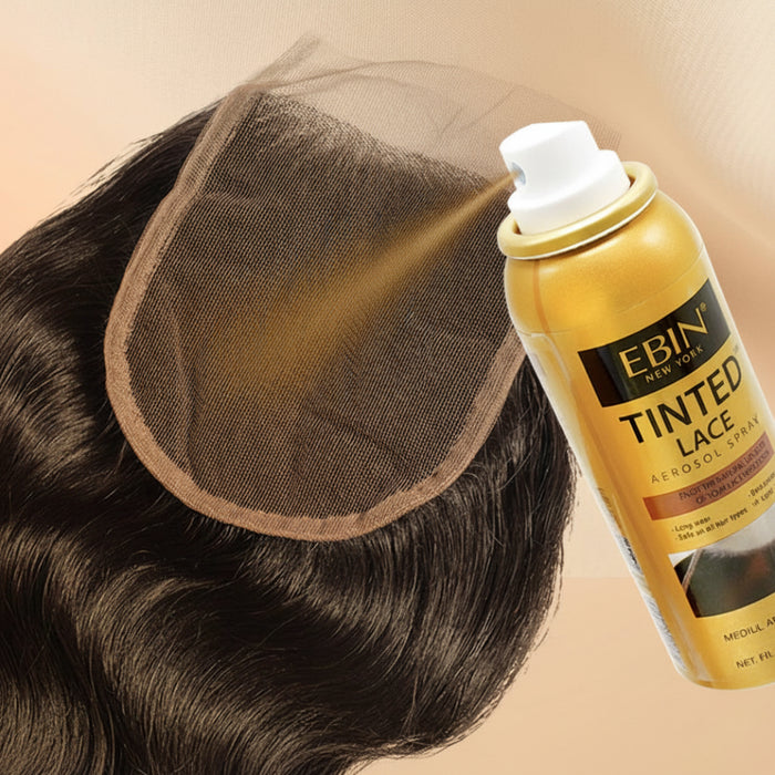Ebin Tinted Lace Aerosol Spray Light Beige 80ml | Seamless Lace Tint Spray