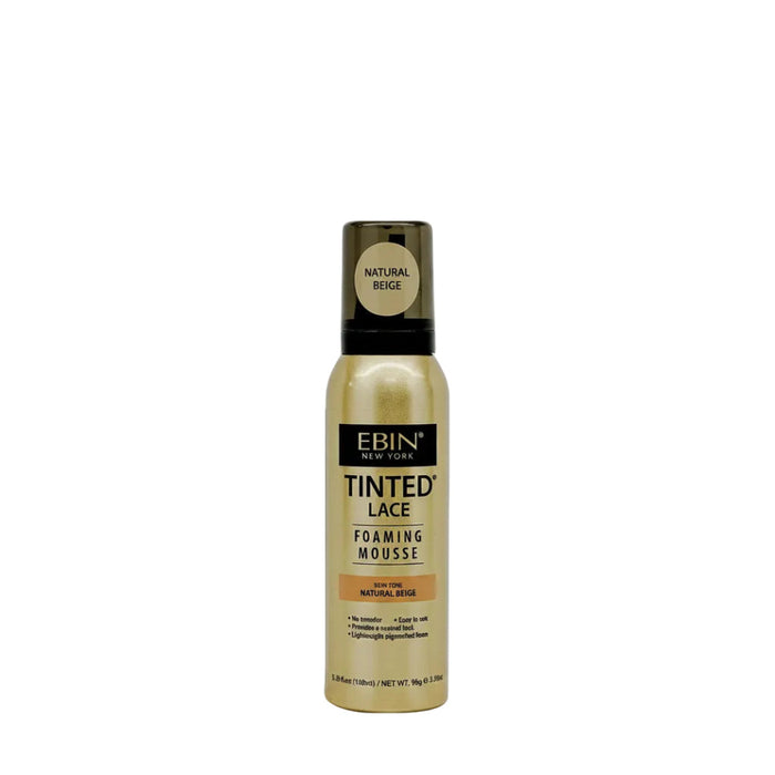 Ebin Tinted Lace Foaming Mousse Natural Beige 100ml | Tinted Lace Foam for Wigs & Weaves