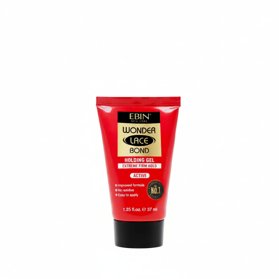 Ebin Wonder Lace Bond 37ml extreme firm hold red tube holding gel wig adhesive