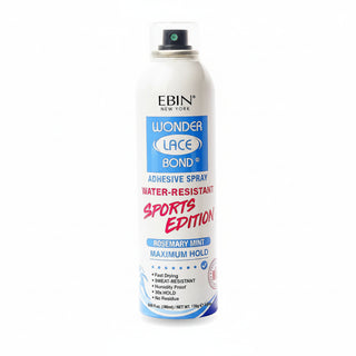 Ebin Wonder Lace Bond melt spray sports edition 180ml aerosol can for securing lace wigs