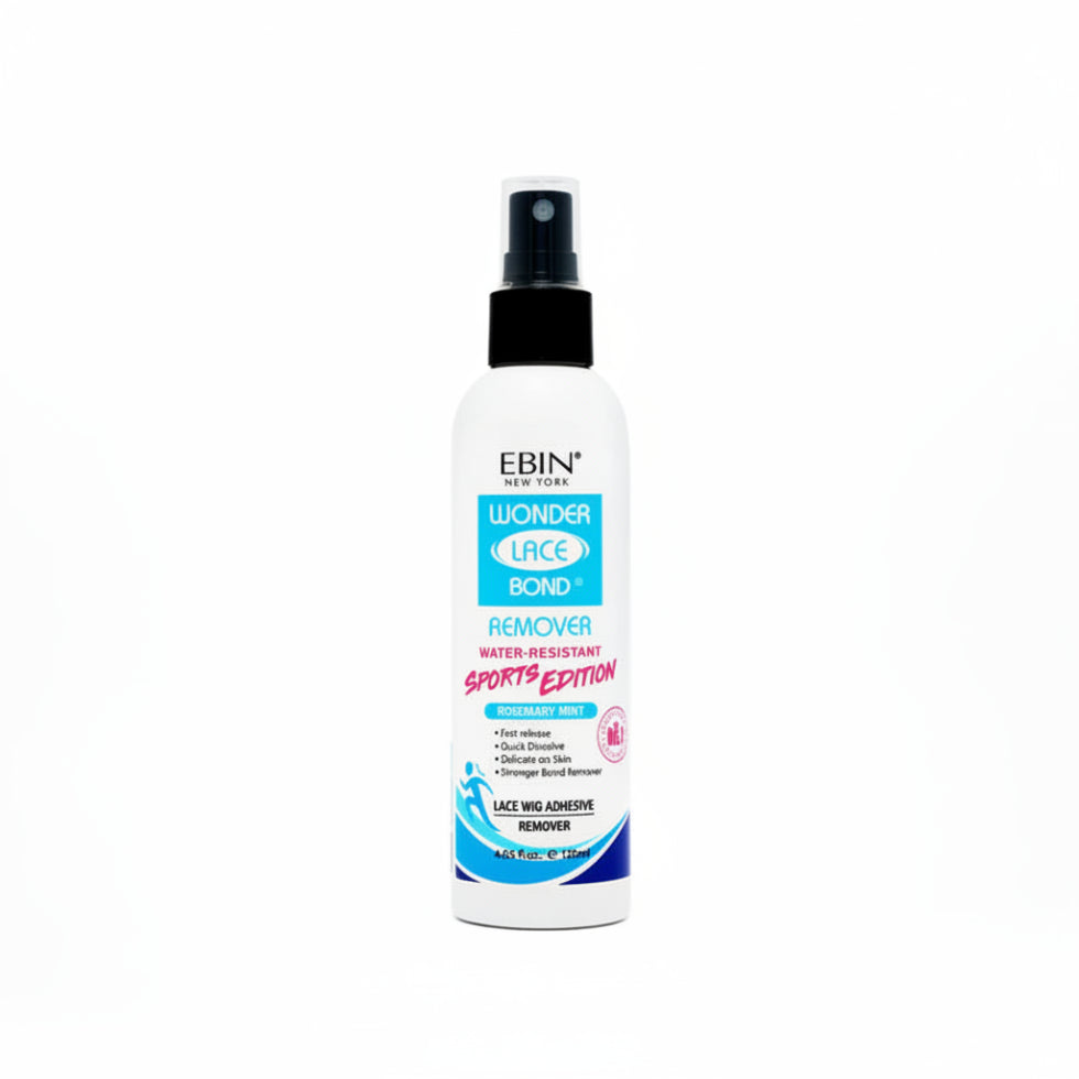 Ebin Wonder Lace Bond remover sports edition 120ml bottle for dissolving lace wig adhesives