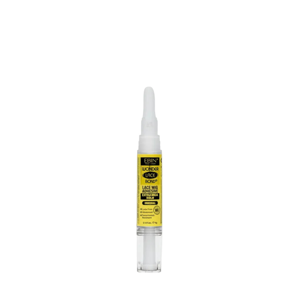 Ebin Wonder Lace Bond 4g original extra mega hold yellow label silicone pen wig adhesive