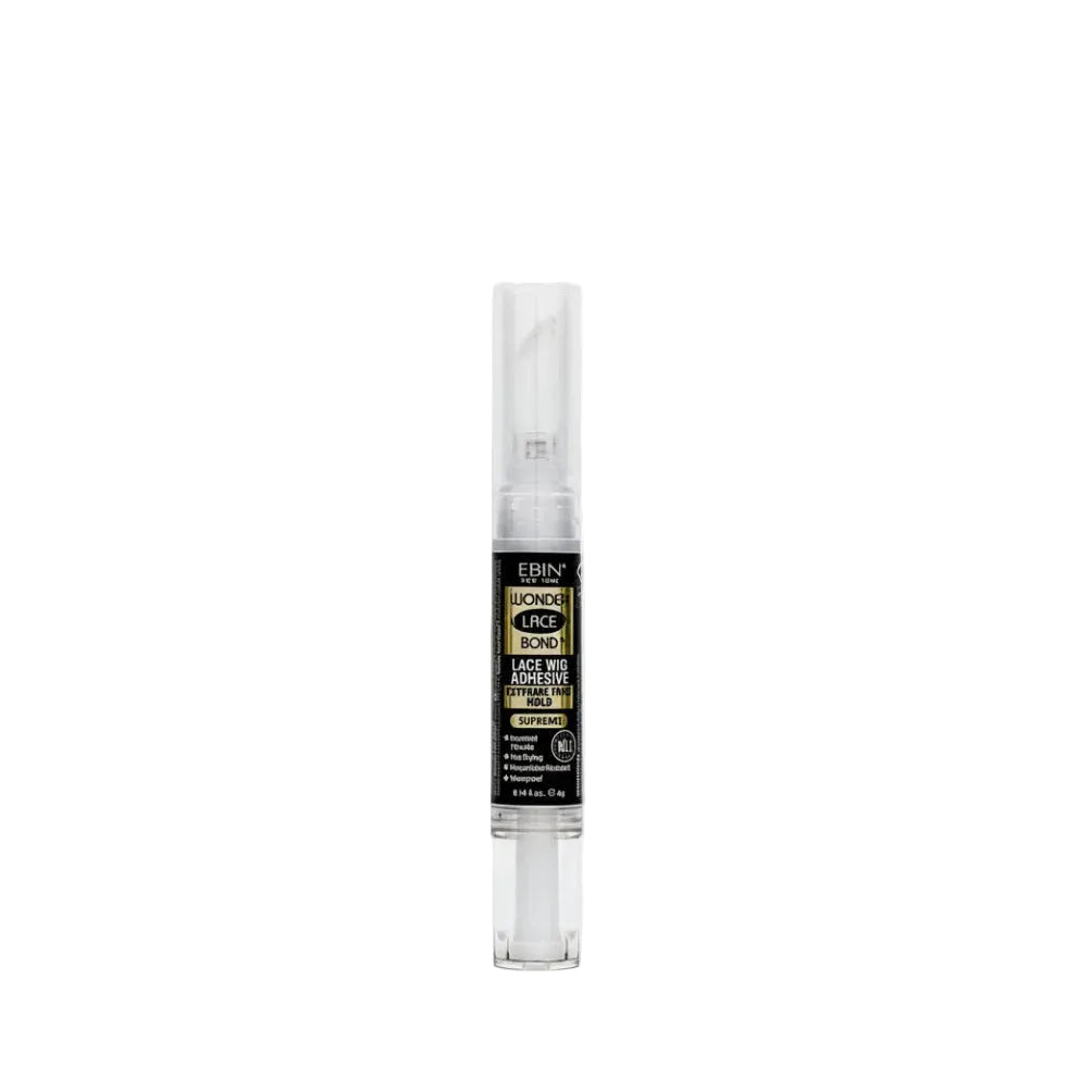 Ebin Wonder Lace Bond 4g extreme firm hold supreme black label silicone pen wig adhesive