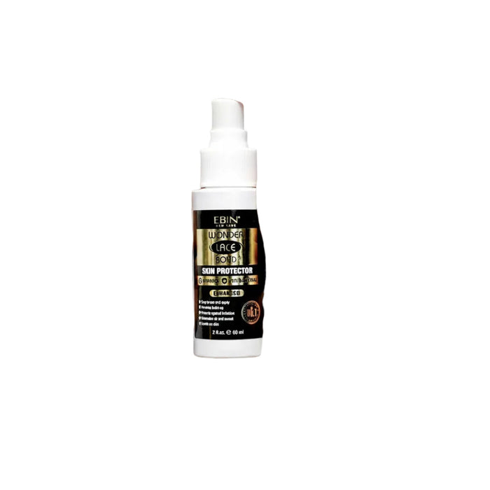 Ebin Wonder Lace Bond skin protector spray enhanced black 60ml bottle