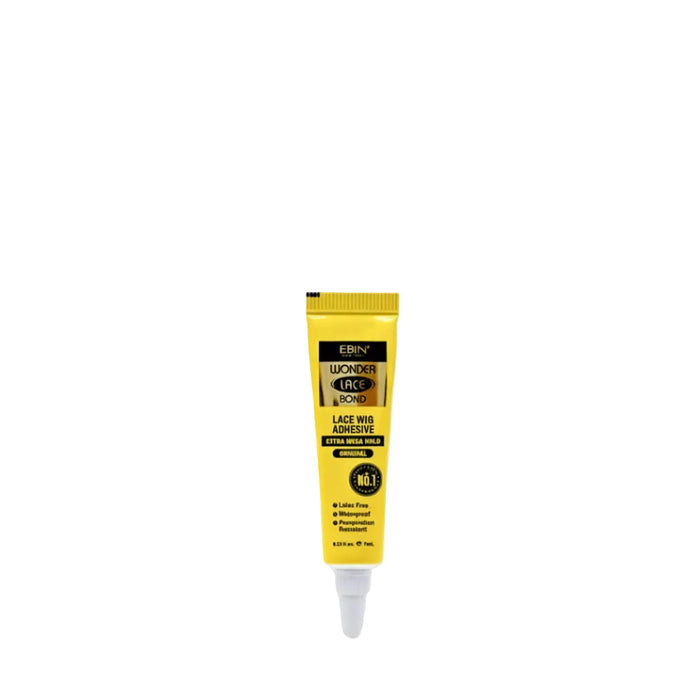Ebin Wonder Lace Bond 7ml original yellow tube lace wig adhesive bottle