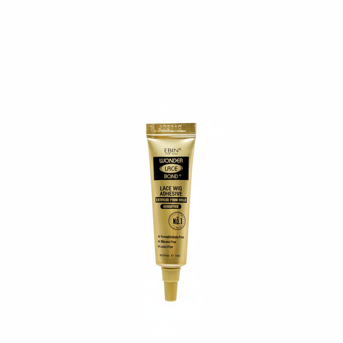 Ebin Wonder Lace Bond 7ml sensitive gold tube lace wig adhesive bottle