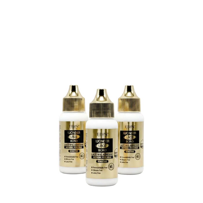 Ebin Wonder Lace Bond Waterproof Adhesive Sensitive Gold 34ml | Gentle Hold Lace Glue