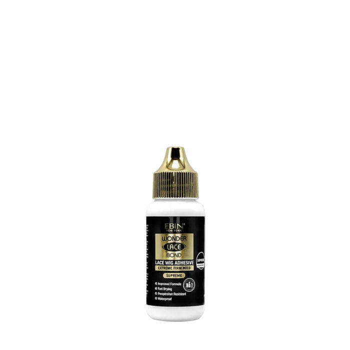 Ebin Wonder Lace Bond Waterproof Adhesive Supreme Black 34ml | Supreme Hold Lace Glue