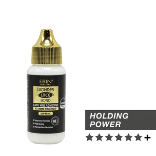Ebin Wonder Lace Bond waterproof adhesive supreme black 34ml bottle