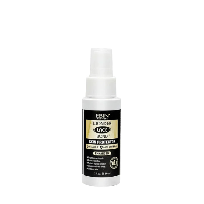 Ebin Wonder Lace Bond skin protector spray enhanced black 60ml bottle