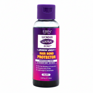Ebin Wonder Weave Quick Dry Hair Bond Protector Black 100ml shield and nourish hair