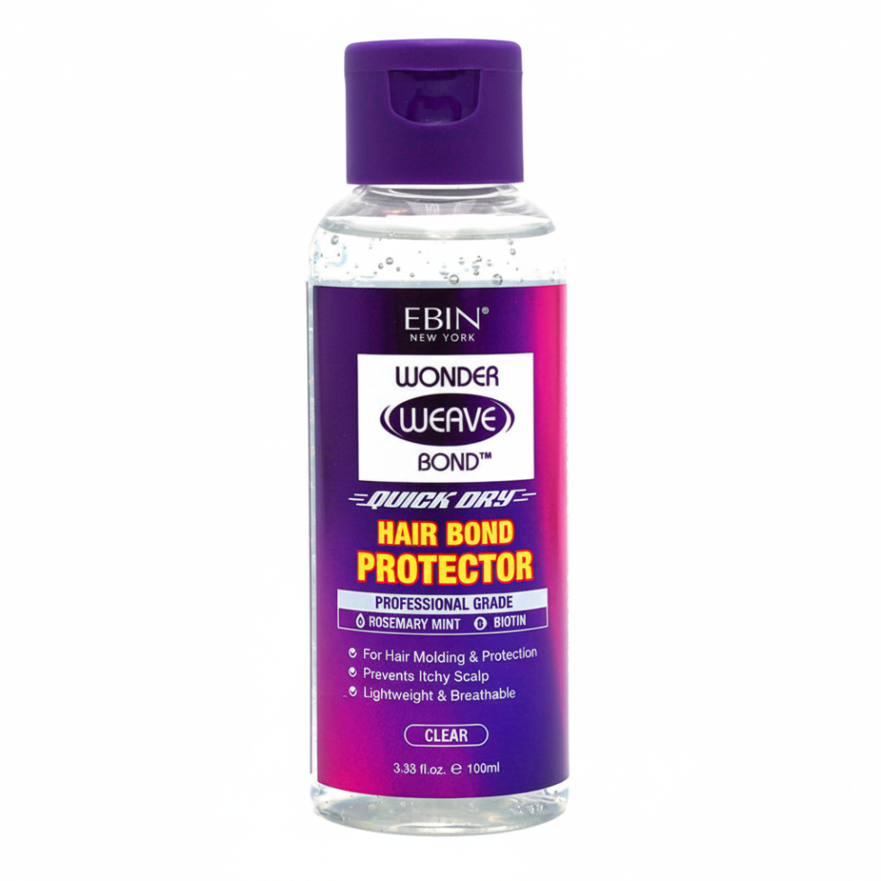 Ebin Wonder Weave Quick Dry Hair Bond Protector Clear 100ml shield and nourish hair