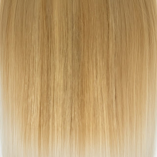 echo collection hh clip in 10pcs 27/613 warm blonde platinum human hair extensions volume style