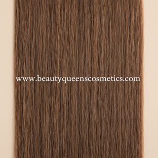 echo collection hh clip in 10pcs 2 natural dark brown human hair extensions volume hairstyle