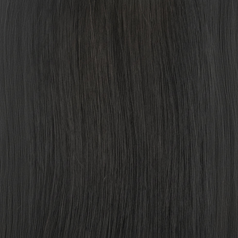 echo collection hh full head clip in 10pcs 1b human hair extensions natural black volume hair