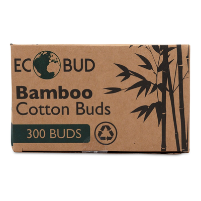 ecobud bamboo cotton buds 300 pack eco friendly biodegradable vegan swabs
