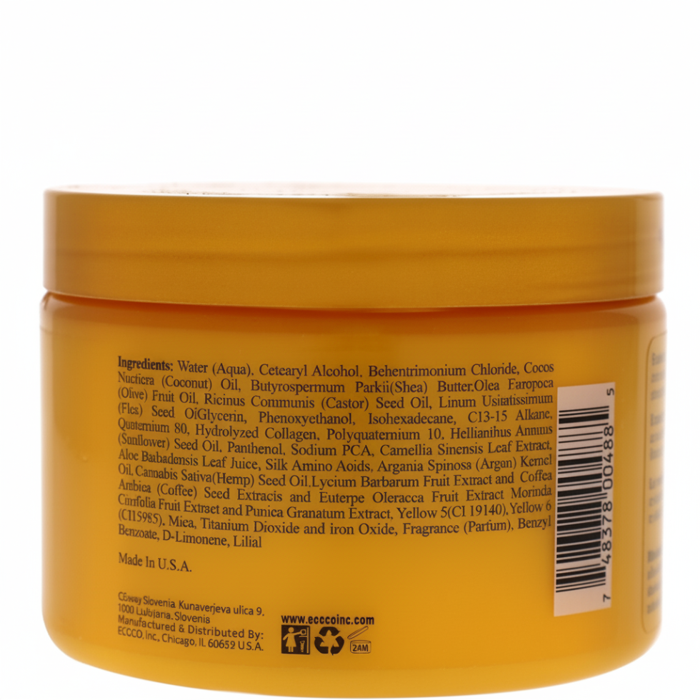 eco style leave in conditioner 355ml olive shea castor flaxseed moisture care for soft smooth hair