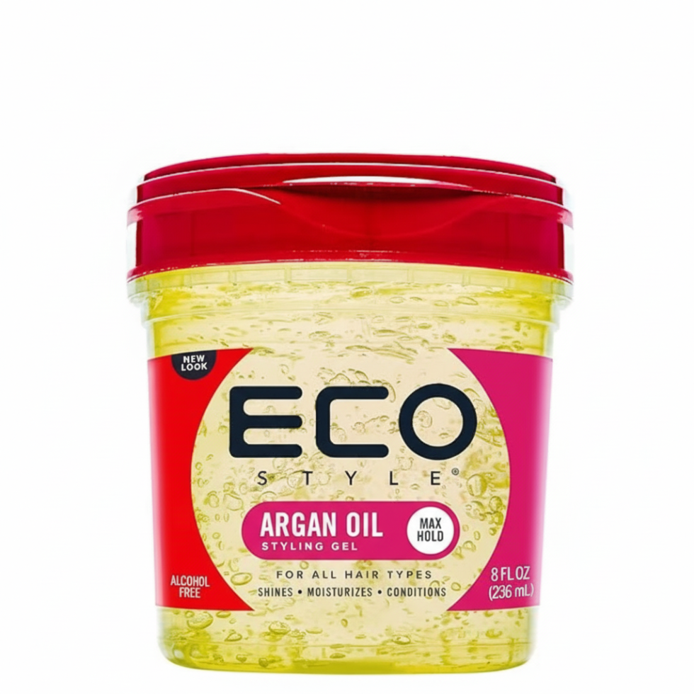 Eco Styler argan oil gel 236ml for strong hold shine hydration and frizz control styling