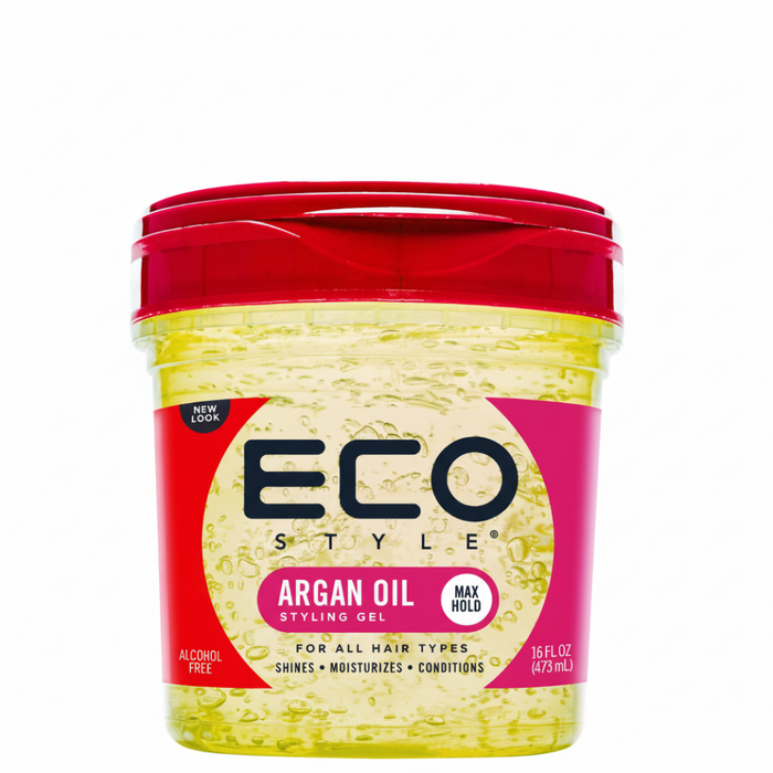 eco styler argan oil styling gel 473ml for hydration strong hold shine and frizz control hair