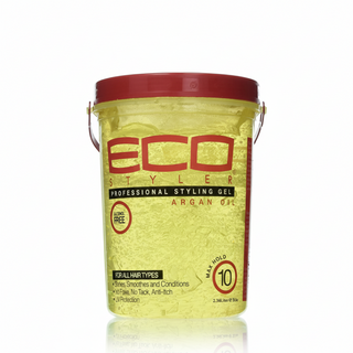 eco styler argan oil styling gel for strong hold hydration shine and frizz free hair styling 2.36l
