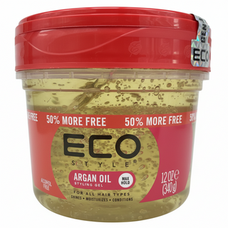 eco styler argan oil styling gel 340g for max hold shine hydration and frizz control hair