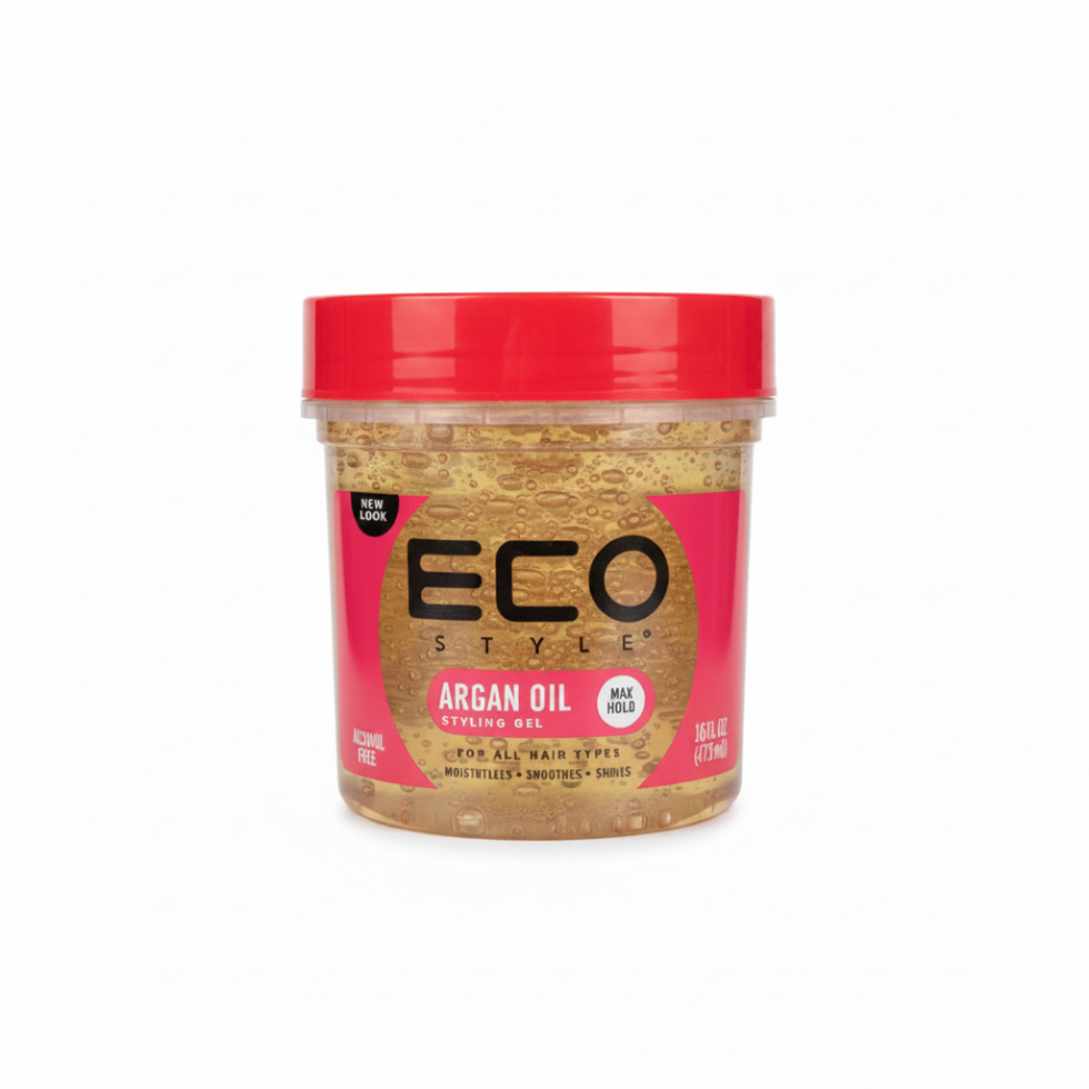 eco styler argan oil styling gel 473ml for max hold shine hydration and frizz control hair