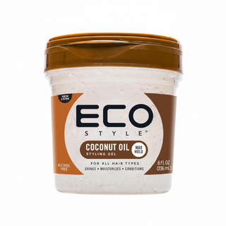 Eco Styler coconut oil gel 236ml for strong hold shine hydration and frizz control styling