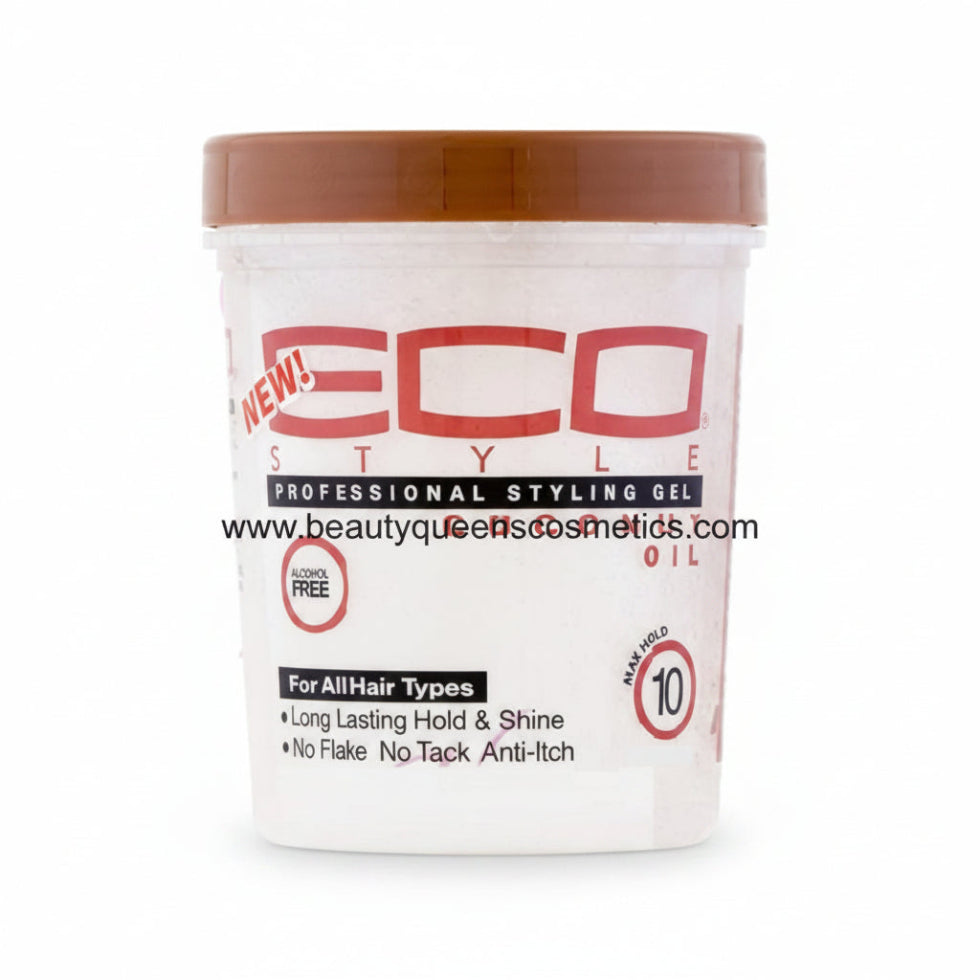 Eco Styler coconut oil gel 89ml for strong hold shine frizz control lightweight travel styling