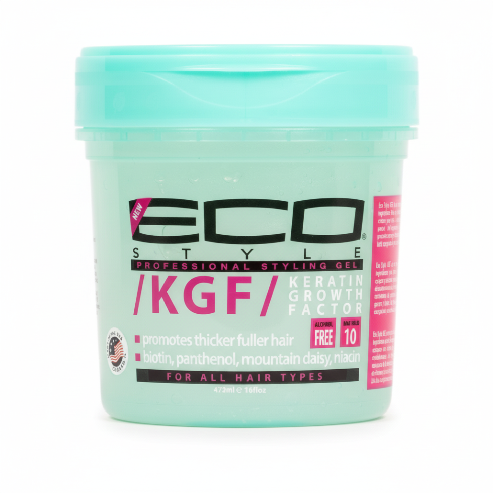 Eco Styler KGF gel 473ml for keratin growth factor hair repair shine strong hold and frizz control