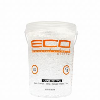 Eco Styler Krystal styling gel 2.36L max hold shine frizz control clear salon size gel