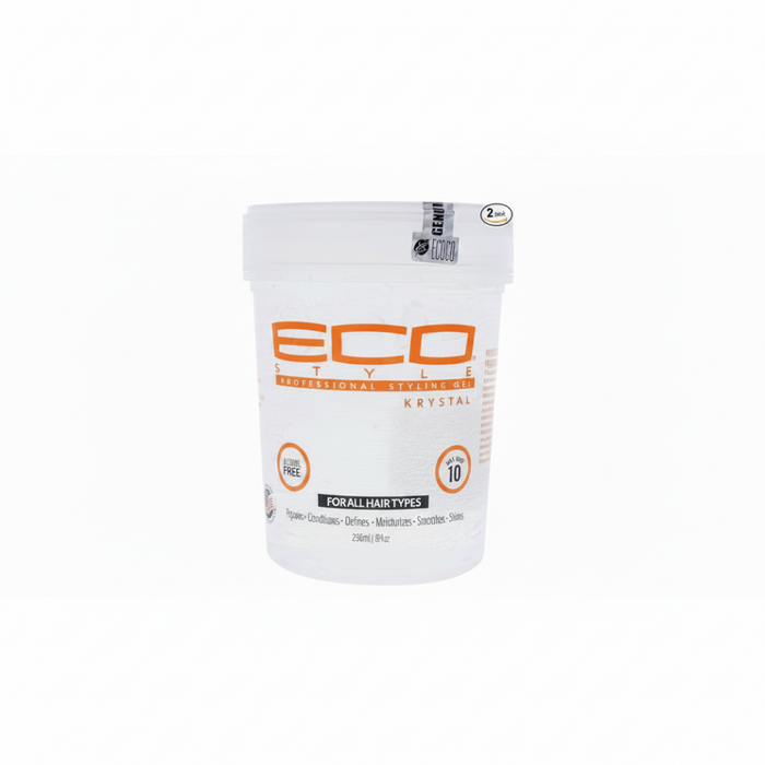 eco styler krystal styling gel for max hold shine control and frizz free smooth hair styling 236ml