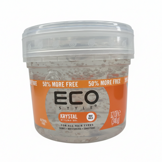 eco styler krystal styling gel 340g for max hold shine and frizz control clear hair styling gel