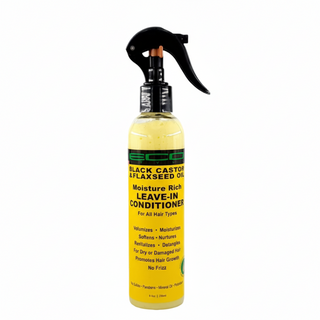 Eco Styler leave in conditioner 236ml black castor flaxseed for hydration detangling and frizz control