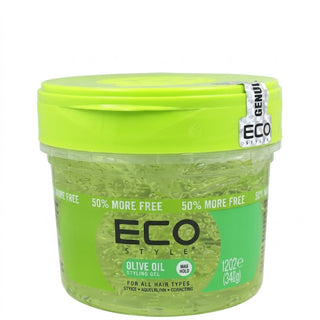 Eco Styler olive oil gel 340g for max hold shine moisture frizz control and lightweight styling