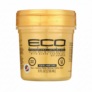 Eco Styler olive oil and shea butter gel 236ml for strong hold shine moisture and frizz control styling