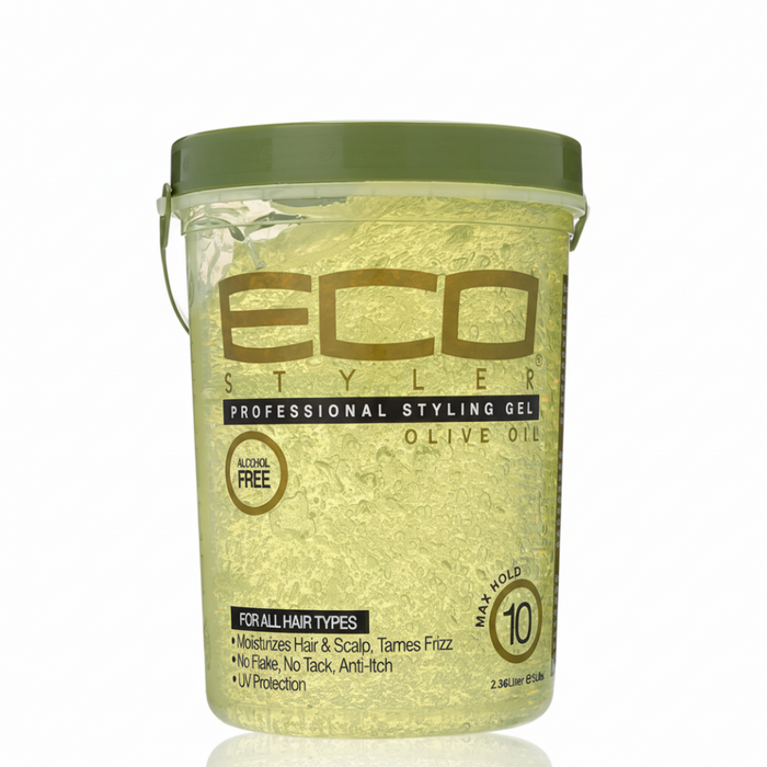 eco styler olive oil styling gel 2.36l max hold shine moisture control for smooth defined hair