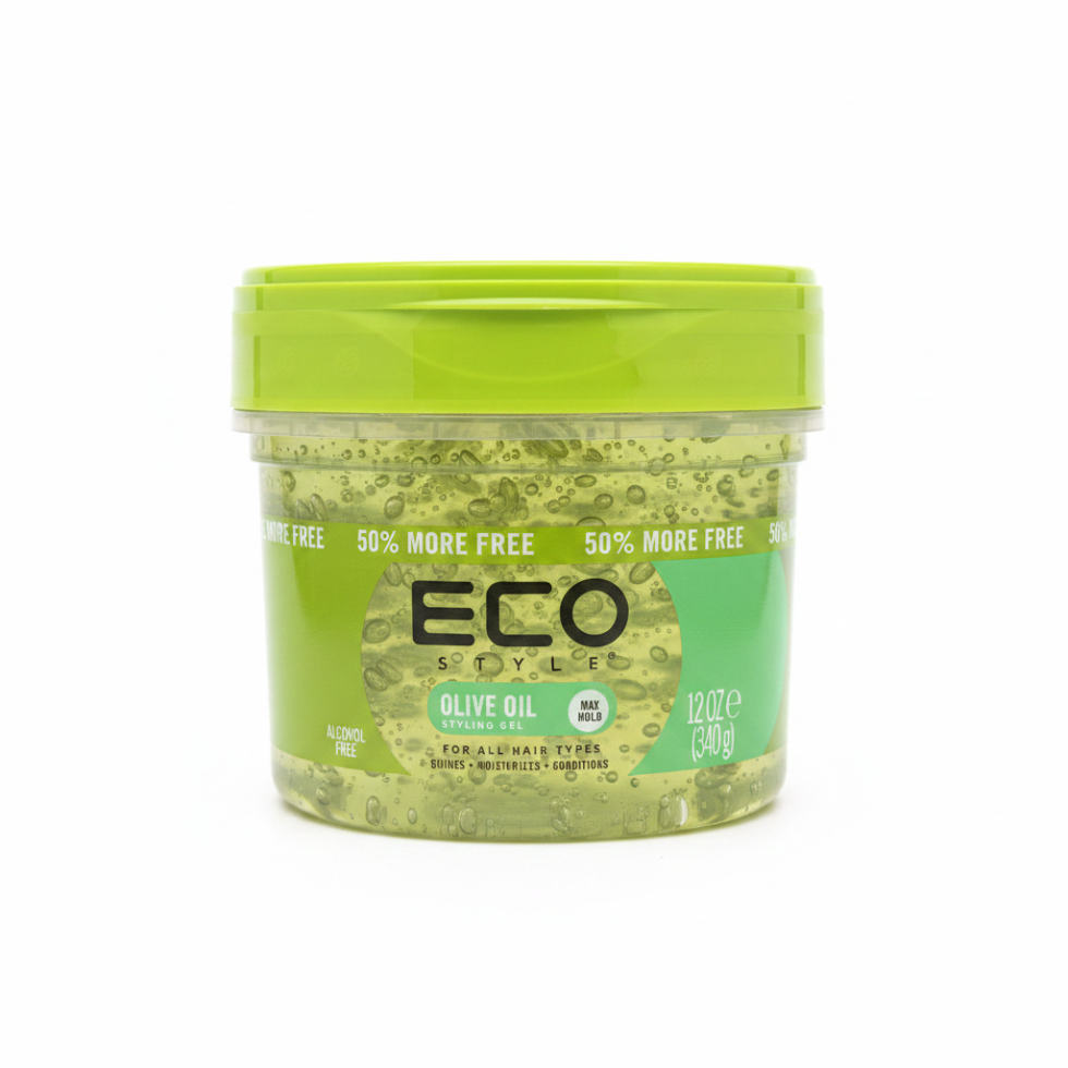 eco styler olive oil styling gel 340g for max hold shine moisture and frizz control hair