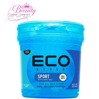 Eco Styler Sport Max Hold Styling Gel | Strong Hold & Shine | 16oz–5lbs
