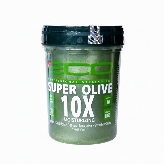Eco Styler super olive 10x gel 236ml for strong hold shine hydration and frizz control styling