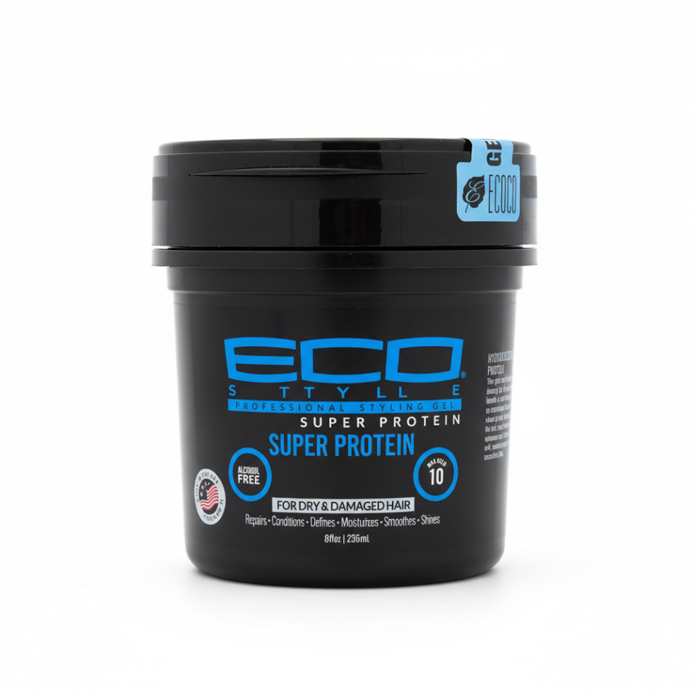 Eco Styler super protein gel 236ml for strong hold hair repair shine and frizz control styling