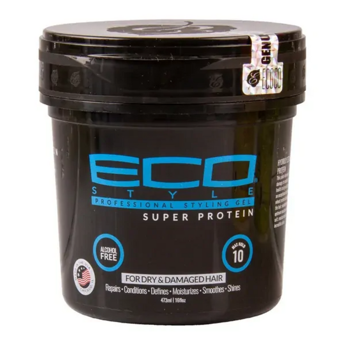 eco styler super protein gel 473ml strong hold repair shine for smooth defined hair