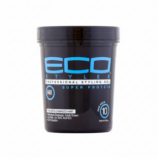 eco styler super protein gel 946ml for strong hold hair repair and shine frizz control styling