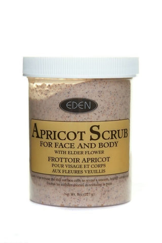 Eden apricot scrub 227g face and body deep cleansing exfoliating smooth glowing skin