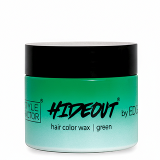 edge booster hideout green hair color wax 1.7oz temporary styling wax bold green color strong hold washable hair wax creative styling product